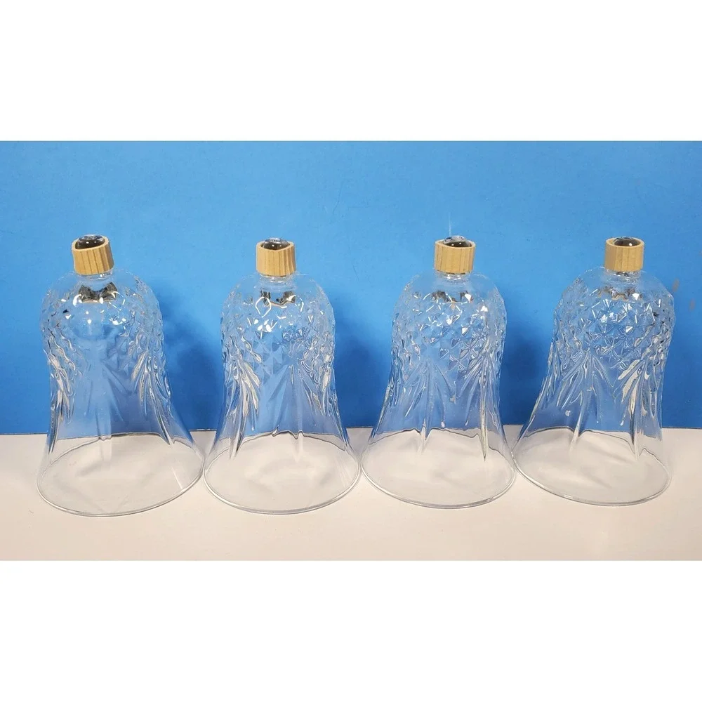 Vintage Glass Votive Cups Windsor Patt Peg Candle Home Interior N/Grippers QTY 4